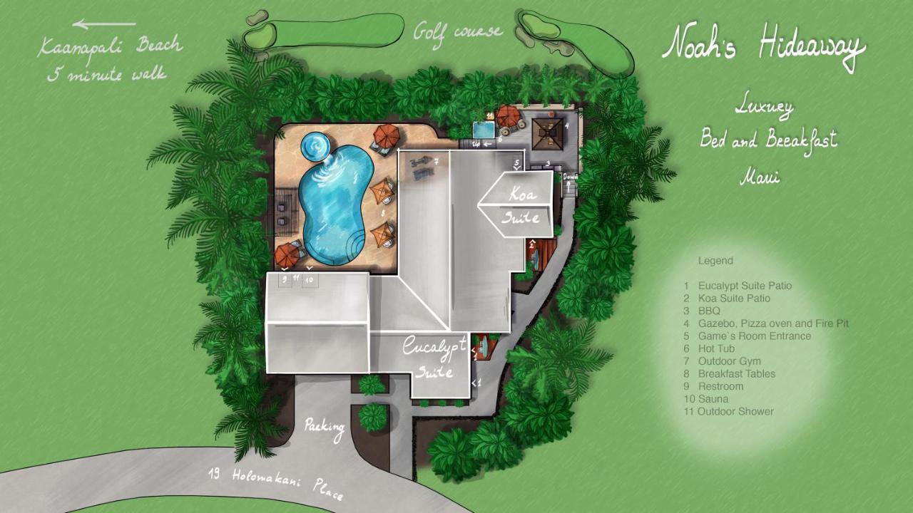 Noahs Hideaway Luxury B&B Lahaina Bagian luar foto